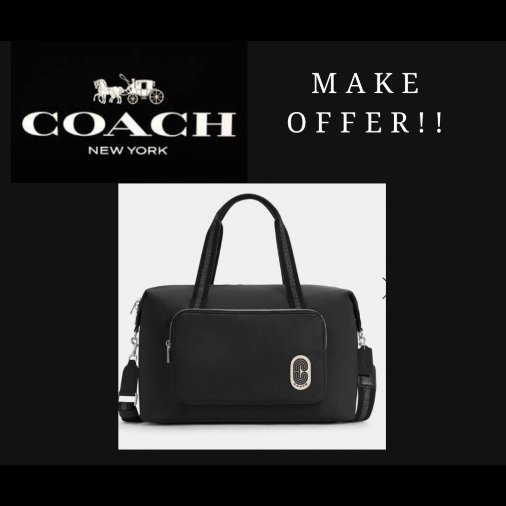 (NWT) Authentic Coach Black Weekender Court